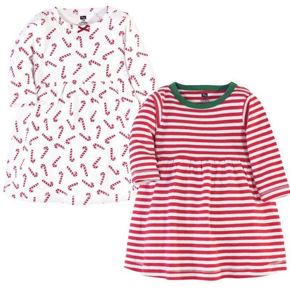 Luvable Friends Hudson Baby Long-Sleeve Dresses 2pk (Part 2)