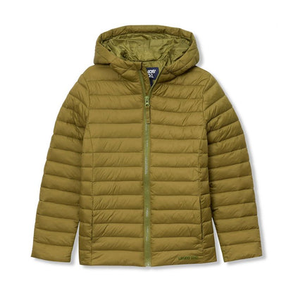 جاكيت Lands' End Kids ThermoPlume القابل للطي والمزود بغطاء رأس
