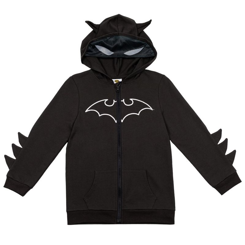 DC Comics Justice League Superman Fleece Zip Up Hoodie and Cape Little Kid to Big Kid