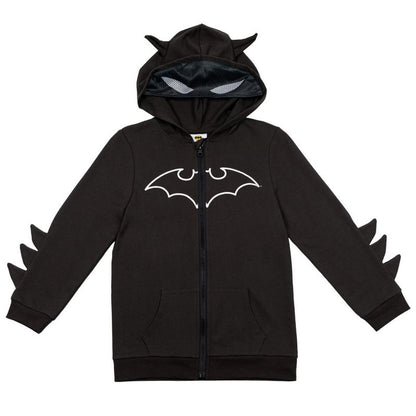 DC Comics Justice League Superman Fleece Zip Up Hoodie and Cape Little Kid to Big Kid
