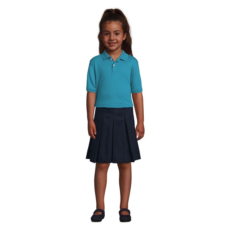 Lands' End School Uniform Kids Short Sleeve Interlock Polo Shirt