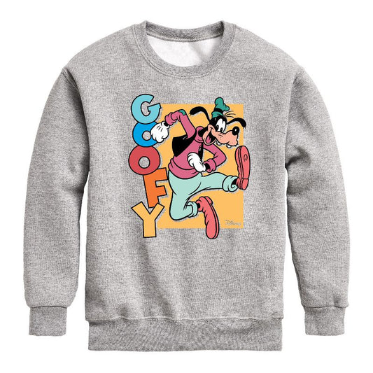 Boys' - Disney - Goofy Graphic Long Sleeve Fleece Sweatshirt