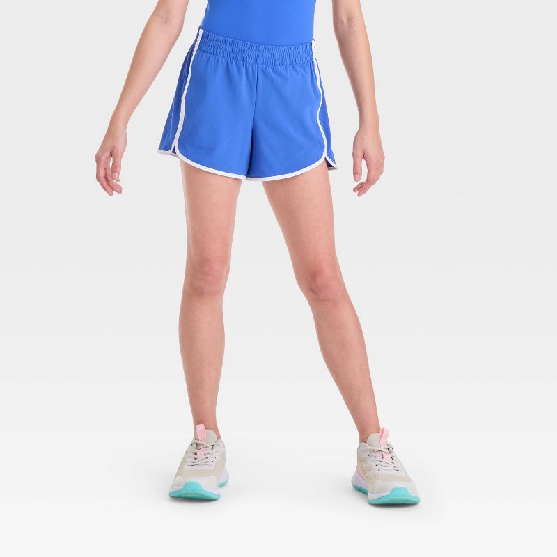Girls' Woven Piped Shorts - All In Motion™
