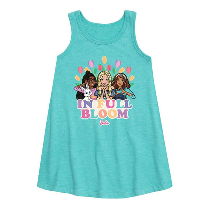 فستان باربي - عيد الفصح الجرافيكي بدون أكمام للفتيات