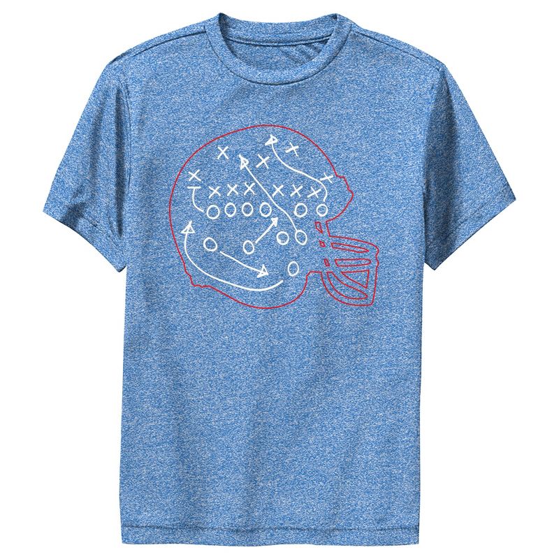 Boy's Lost Gods Football Helmet Game Plan Performance Tee