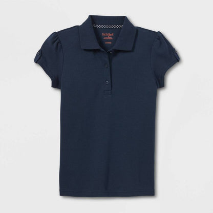 Girls' Short Sleeve Interlock Uniform Polo Shirt - Cat & Jack™