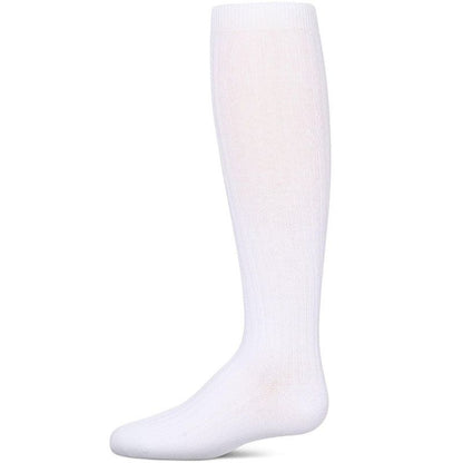 Memoi Ribbed Cotton Blend Knee High Sock