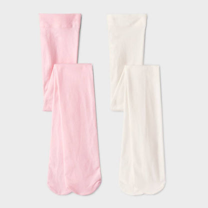 Girls' 2pk Nylon Dance Tights - Cat & Jack™