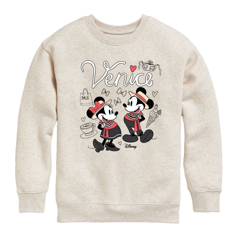 Boys' - Disney - Mickey & Friends Graphic Long Sleeve Fleece Sweatshirt
