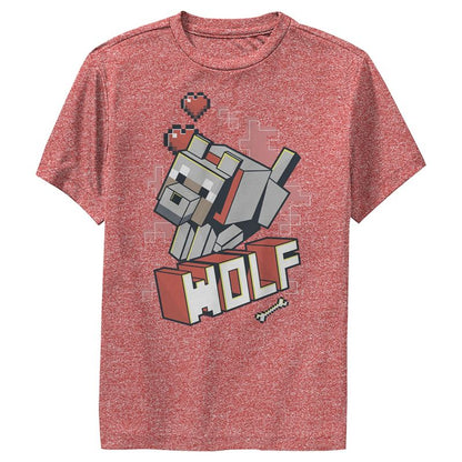 Boy's Minecraft Wolf Performance Tee