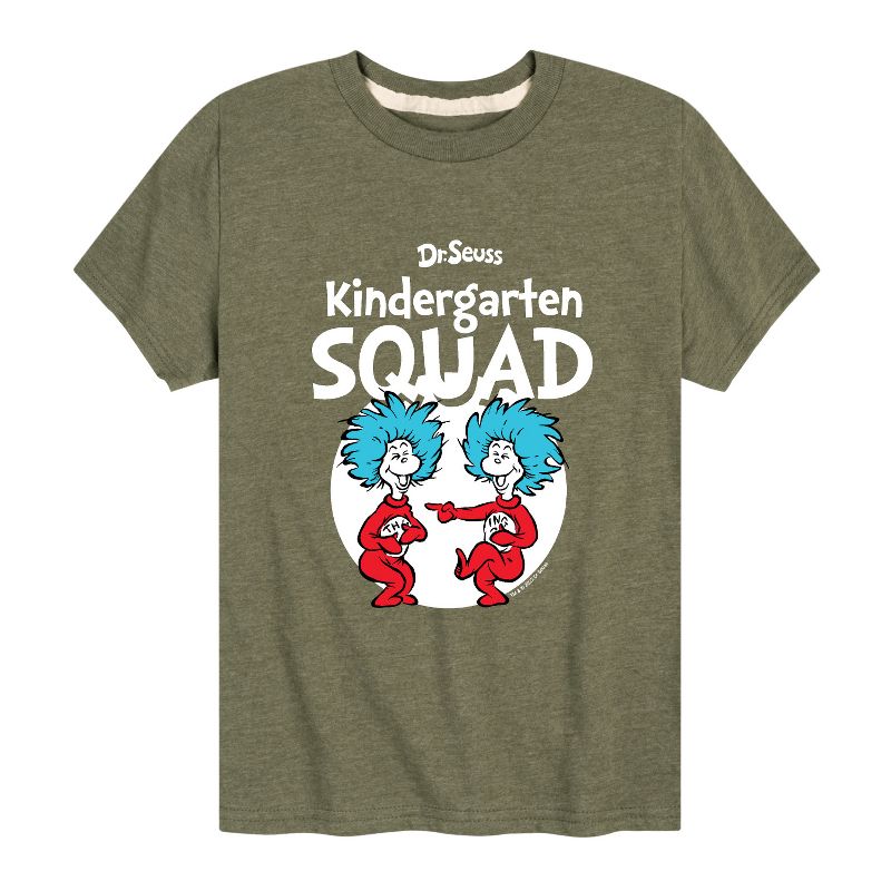 تي شيرت جرافيكي بأكمام قصيرة للأولاد من سلسلة "الشيء 1 الشيء 2" من سلسلة "دكتور سوس"