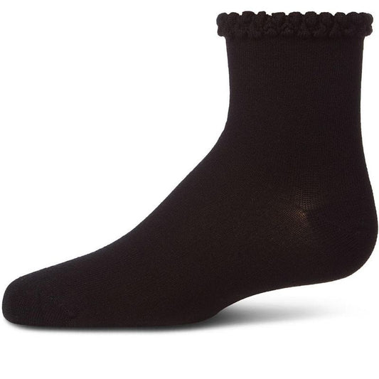 Memoi Girls' Bubble Stitch Welt Anklet Socks