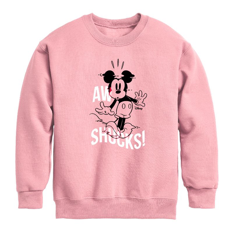 Boys' - Disney - Mickey & Friends Graphic Long Sleeve Fleece Sweatshirt