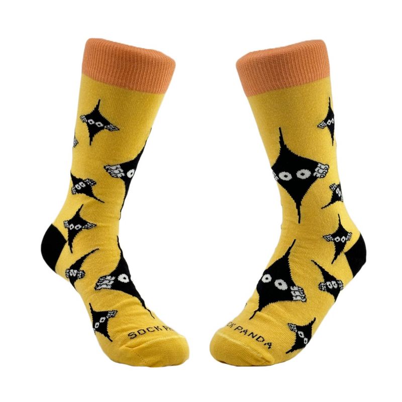 Peeking Eyes Socks from the Socks Panda - Medium Purple from the Sock Panda (Women's or Tweens Sizes) - Great for Halloween