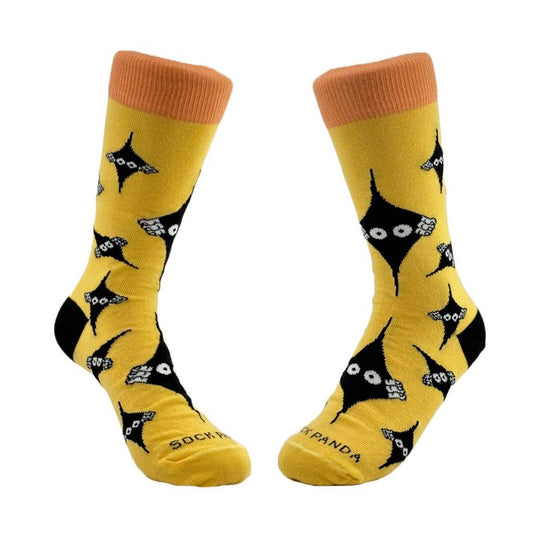 Peeking Eyes Socks from the Socks Panda - Medium Purple from the Sock Panda (Women's or Tweens Sizes) - Great for Halloween