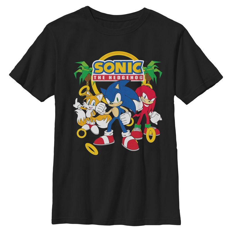 Boys Sonic the Hedgehog Classic Trio Pose T Shirt