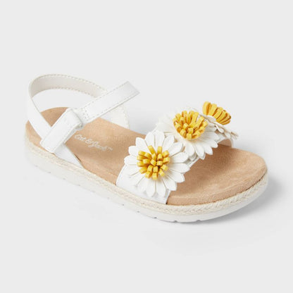 Toddler Abbie Daisy Sandals - Cat & Jack™ White