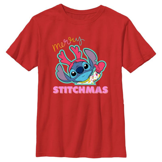 Boy's Lilo & Stitch Merry Stitchmas T-Shirt