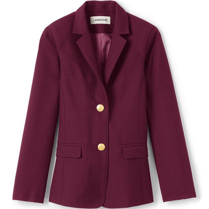Lands' End School Uniform Kids Hopsack Blazer