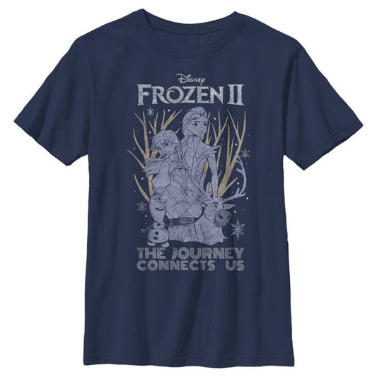 تي شيرت Frozen 2 Vintage Journey Connects للأولاد