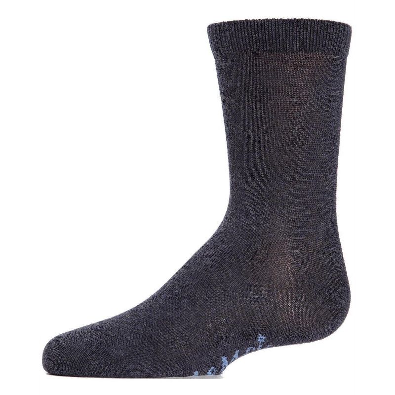 Memoi Kids' Basic Cotton Blend Crew Socks