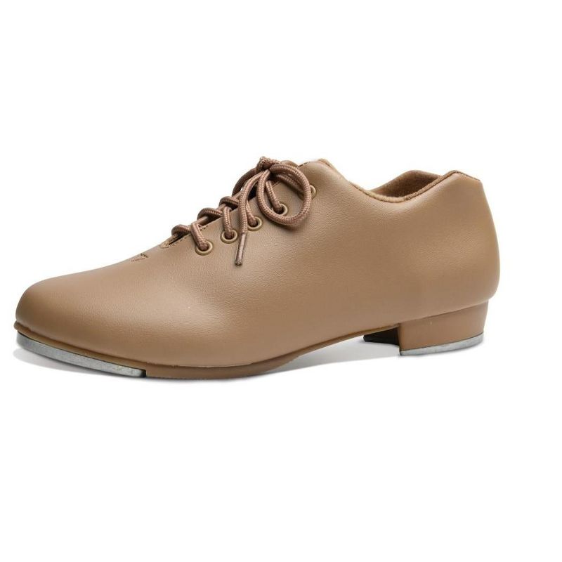 Child Oxford Tap Shoes Danz N Motion Black or Tan Unisex Student