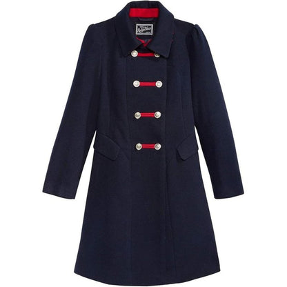 Rothschild Big Girls' Faux Wool Bandmaster Military Dress Coats