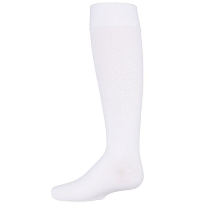 Memoi Girls' Cuffed Opaque Knee High Socks