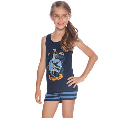 Harry Potter Girls Hogwarts House Crest Tank Top and Short Pajama 2pc Set