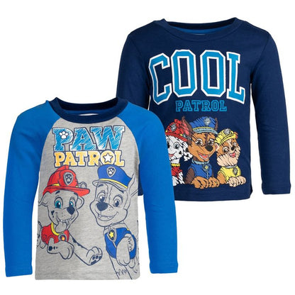 تيشيرتات جرافيكية من PAW Patrol Chase Rubble Marshall، عبوة من قطعتين، للأطفال الصغار والكبار