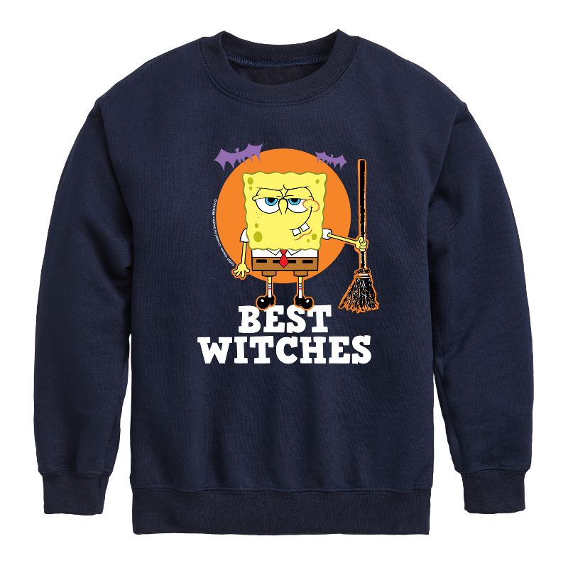 Boys' - SpongeBob SquarePants - Best Witches Graphic Long Sleeve Fleece Sweatshirt