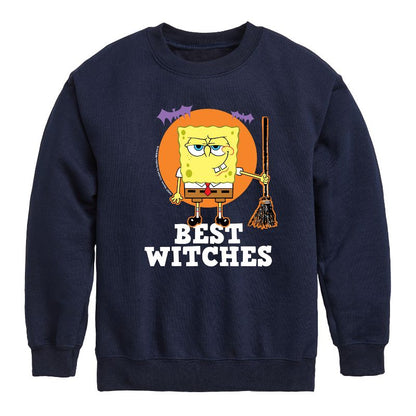 Boys' - SpongeBob SquarePants - Best Witches Graphic Long Sleeve Fleece Sweatshirt
