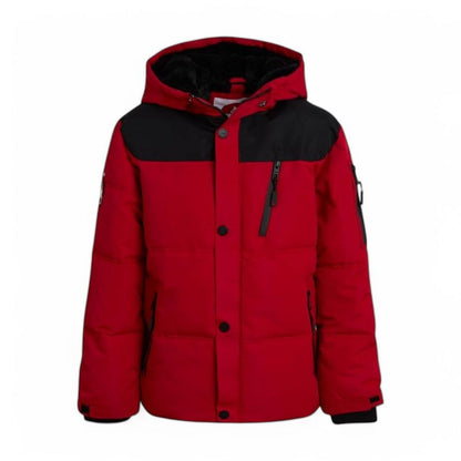جاكيت بافر للأولاد من Canada Weather Gear - نايلون شتوي معزول ببطانة من الفرو الصناعي - جاكيتات تزلج خارجية للأولاد (8-20)