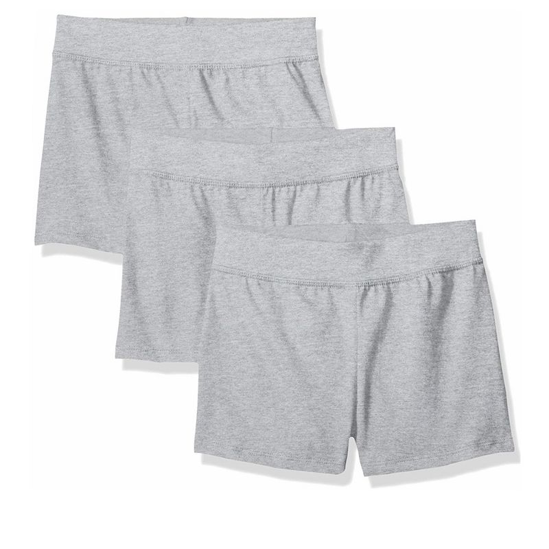 Hanes Girls' Jersey Shorts, 3-Pack