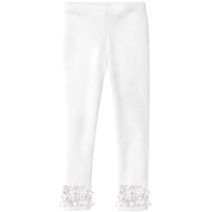 City Threads USA-Made Girls Soft Cotton Ruffle Leggings