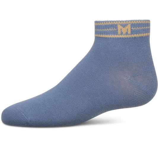 Memoi Girls' M Multi Line Anklet Socks