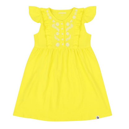 Mixed Up Clothing Girls Vestito Dress - Blazing Yellow