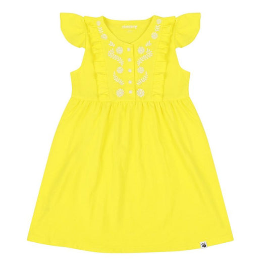Mixed Up Clothing Girls Vestito Dress - Blazing Yellow
