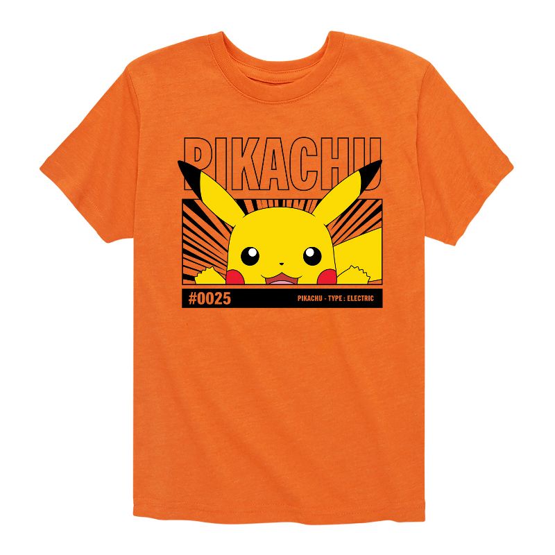 تي شيرت جرافيكي بأكمام قصيرة للأولاد - بوكيمون - بيكينج بيكاتشو