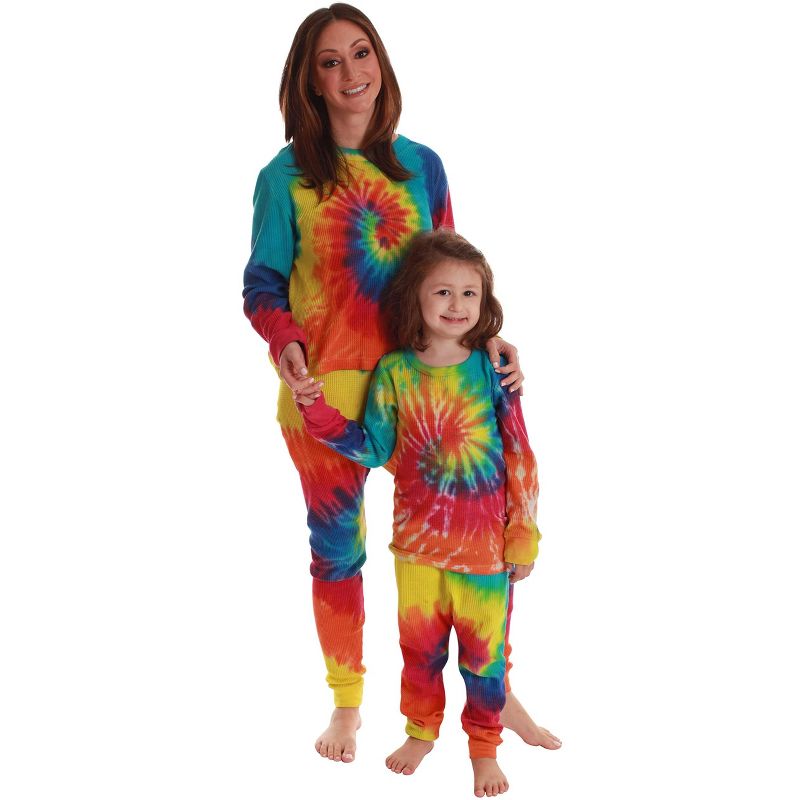 مجموعة ملابس نوم حرارية متناسقة دافئة من Just Love Tie Dye Mommy &amp; Me للنساء والأطفال