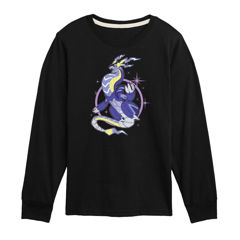 تي شيرت جرافيكي بأكمام طويلة من ميرايدون إليمنتس للأولاد - بوكيمون