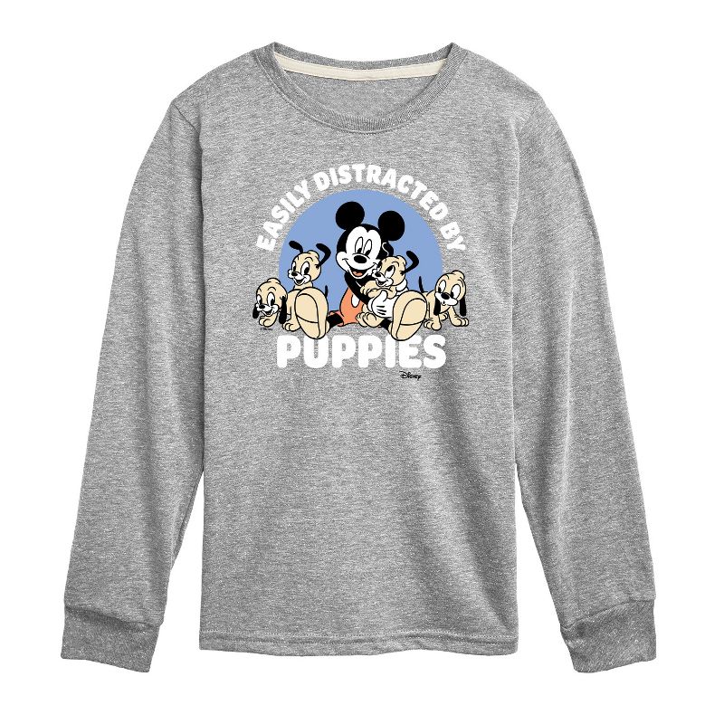 Boys' - Disney - Mickey Mouse Long Sleeve Graphic T-Shirt