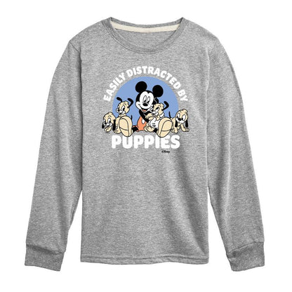 Boys' - Disney - Mickey Mouse Long Sleeve Graphic T-Shirt