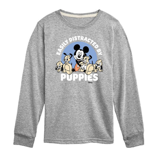 Boys' - Disney - Mickey Mouse Long Sleeve Graphic T-Shirt