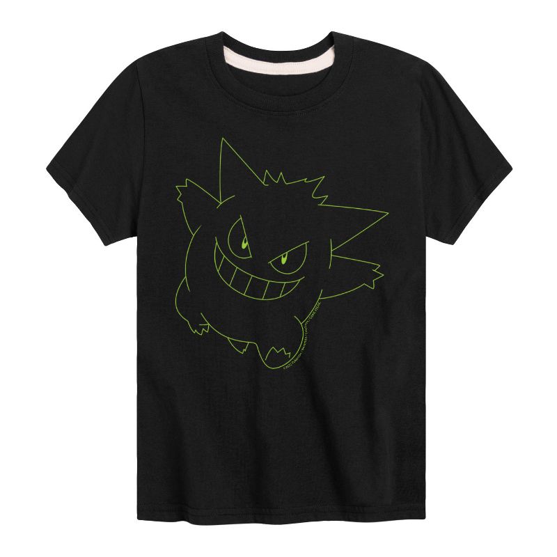 Boys' - Pokémon - Gengar Ghost Type Short Sleeve Graphic T-Shirt
