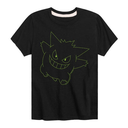 Boys' - Pokémon - Gengar Ghost Type Short Sleeve Graphic T-Shirt