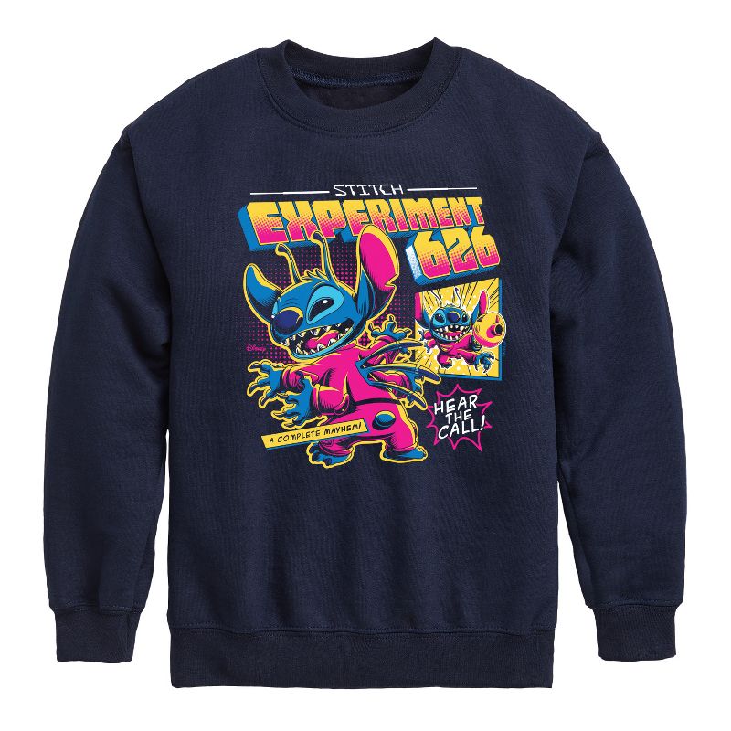 Boys' - Disney - Lilo & Stitch Graphic Long Sleeve Fleece Sweatshirt