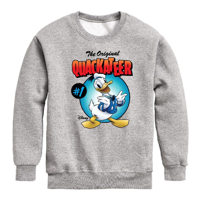 Boys' - Disney - Quackateer Graphic Long Sleeve Fleece Sweatshirt
