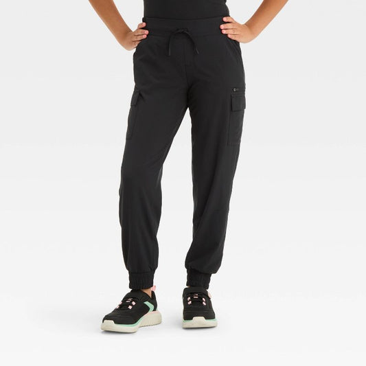 Girls' Woven Cargo Jogger Pants - All In Motion™