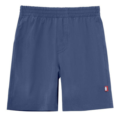 City Threads Boys UPF 50+ Soft Stretch Club Above The Knee Swim Trunks - USA-Made